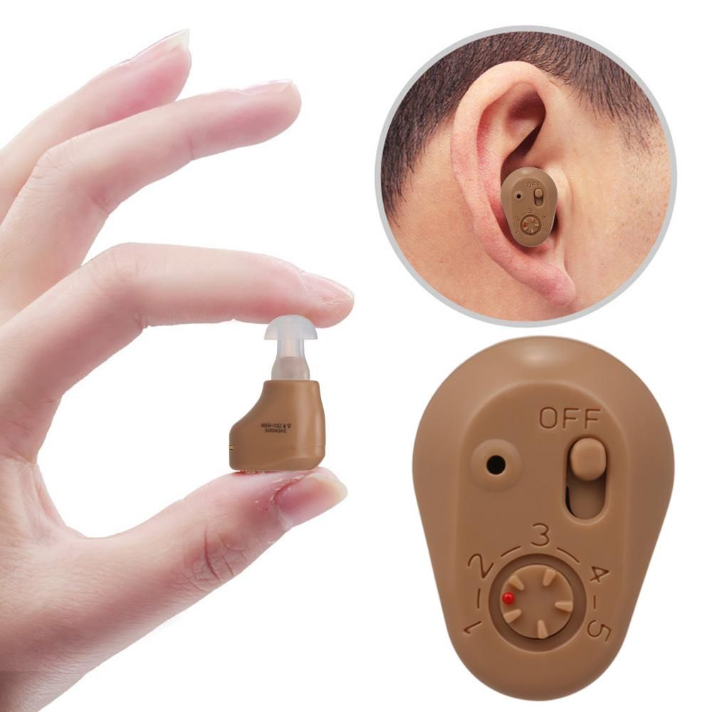 Mini Ultra Small Invisible Hearing Aid Adjustable Sound Amplifier In Ear Sound Enhancement Deaf Aid Rechargeable
