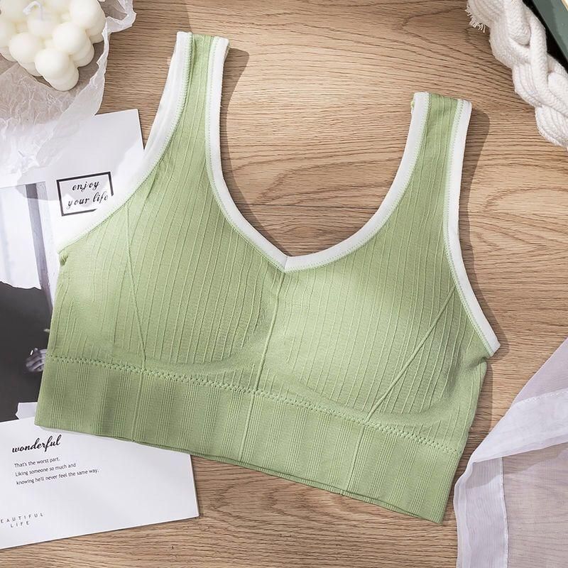 No underwire wrapped chest sexy inside sports vest women