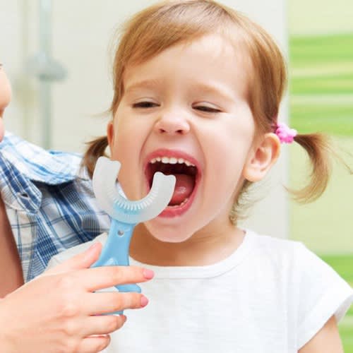 U-shaped Kids Toothbrush With Special Brush Head