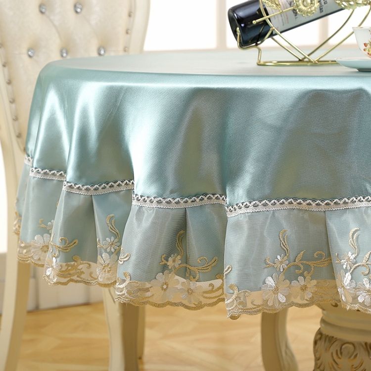 Tablecloth Fabric Round Tablecloth Hotel Anti-scald Table Mats