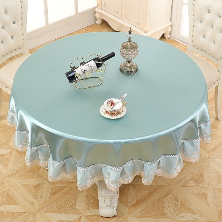 Tablecloth Fabric Round Tablecloth Hotel Anti-scald Table Mats