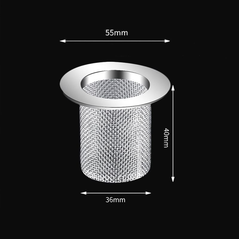 Stainless Steel Floor Drain Filter Mesh Kitchen Sink Strainer Shower Floor Drain Stopper Anti-clog Filter  Bathroom Accessor