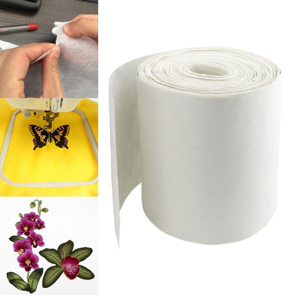 Tear Away Embroidery Stabilizer Medium Weight Handmade