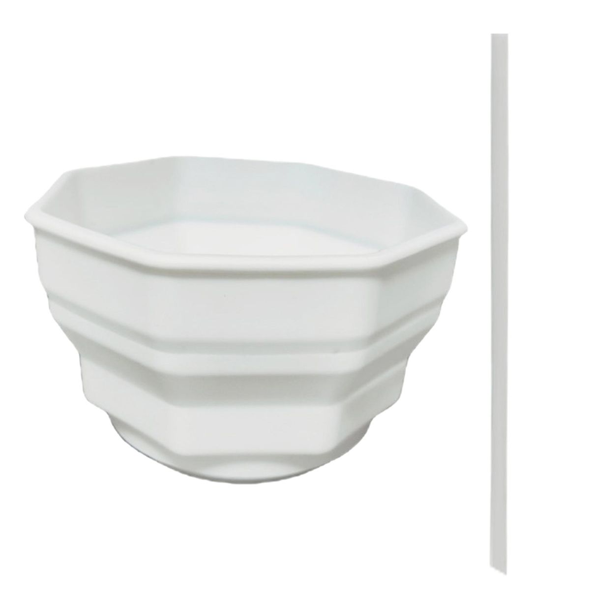 Travel-friendly Snack Container Foldable Snack Tray with for 40oz White