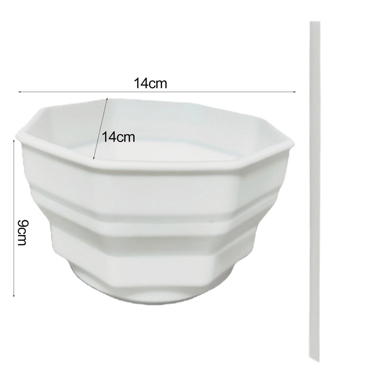 Travel-friendly Snack Container Foldable Snack Tray with for 40oz White