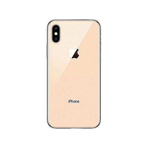 IPhone XS Max (4GB RAM, 64GB ROM) IOS 12 (12MP + 12MP)+7MP (single Sim) Gold & 10D Screen Protector + Silicon Back Case