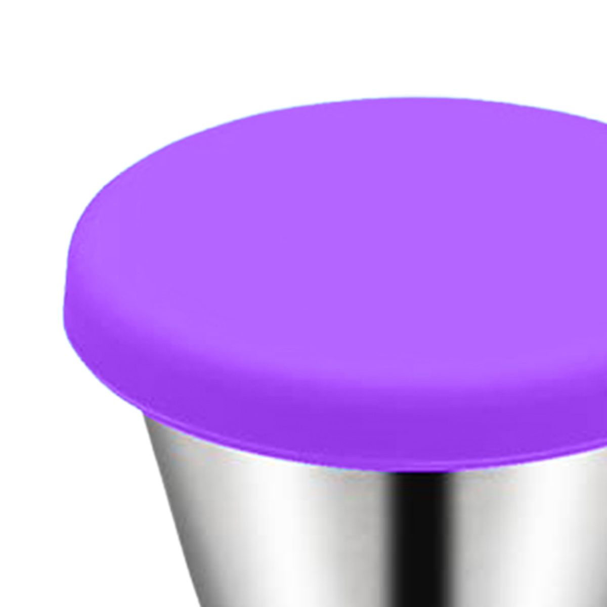 50ml Seasoning Box Reusable Sauce Container With Silicone Lid Purple