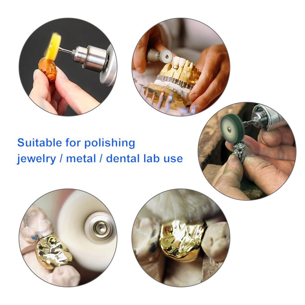 Cotton Polishing Buffing Wheels Brushes with Shank T-shaped Grinder Grinding Wheel for Rotary Tool Dental Supply
