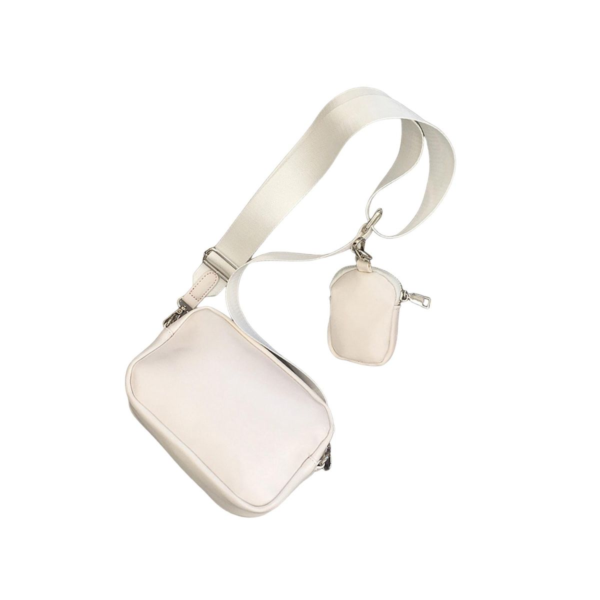 Crossbody Bag Adjustable Shoulder Strap Handbag For White