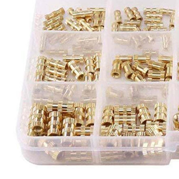 250Pcs M2 M3 M4 Brass Knurled Threaded Insert Embedment Nuts For 3D