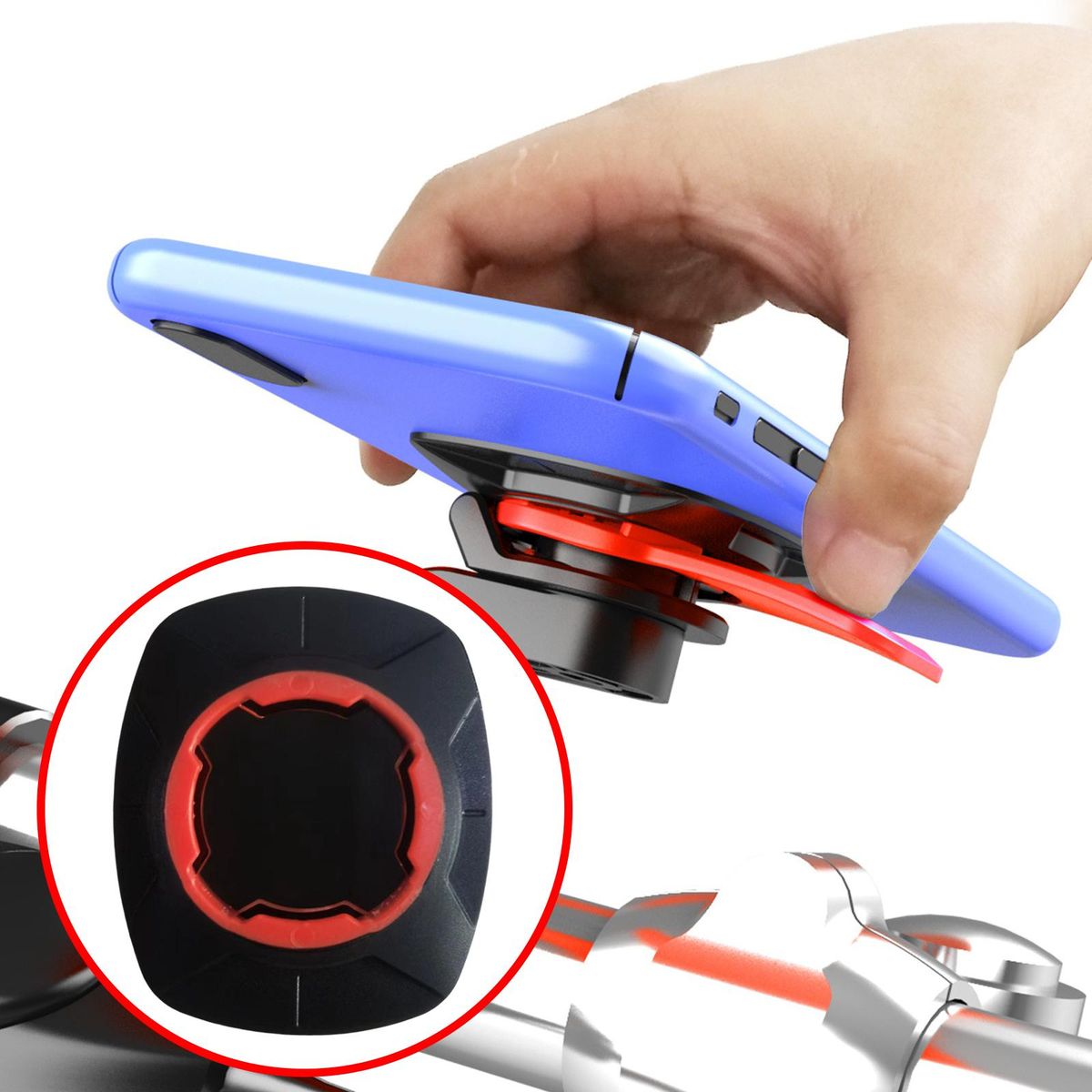 Motocycle Handlebar Mount Handlebar Accessories Mobile Red