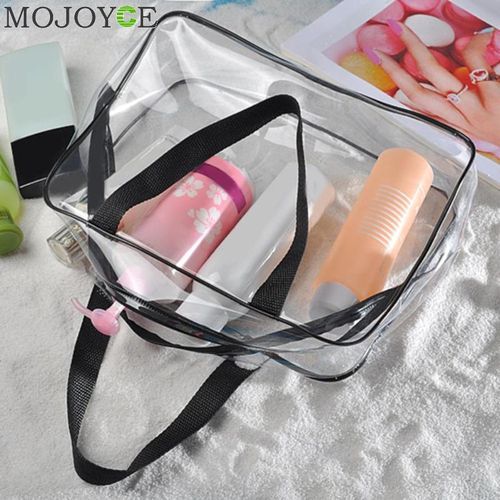 Quality Women Transparent Clear Zipper Makeup Bag