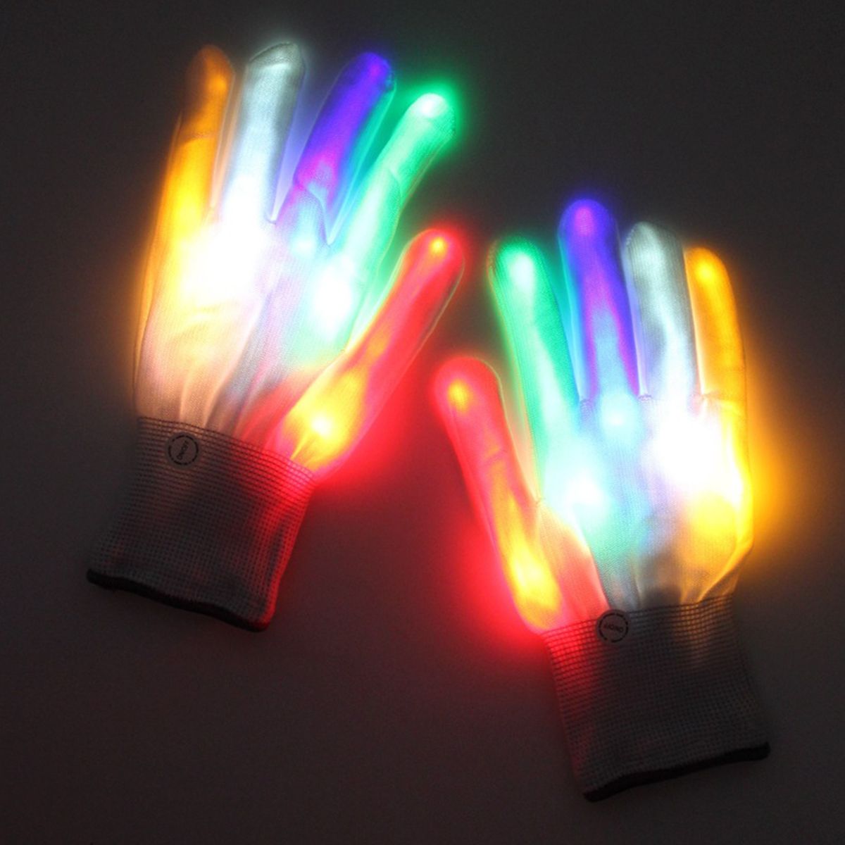 Colorful Light Up Gloves Kids Boys Girls LED Gloves Flashing