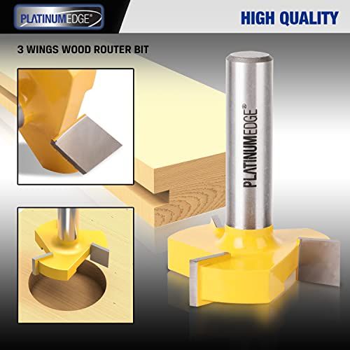 PLATINUMEDE Spoilboard Surfacing Router Bit 12 Inch Shank 2