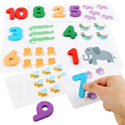 Numbers Letters Matching And Tracing - 3 In 1