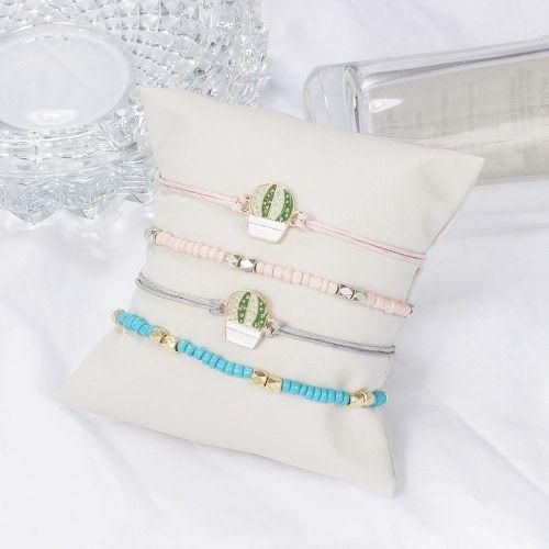 Cute Sweet Gis Blue Pink Acrylic Beads Bracelet Fashion