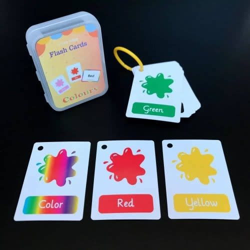 Kids Montessori Early Learning Flash Cards Cognition - Colors