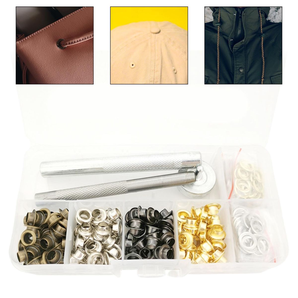 Grommets Eyelets Washer Kits Tools Tarps Repair 200 Sets