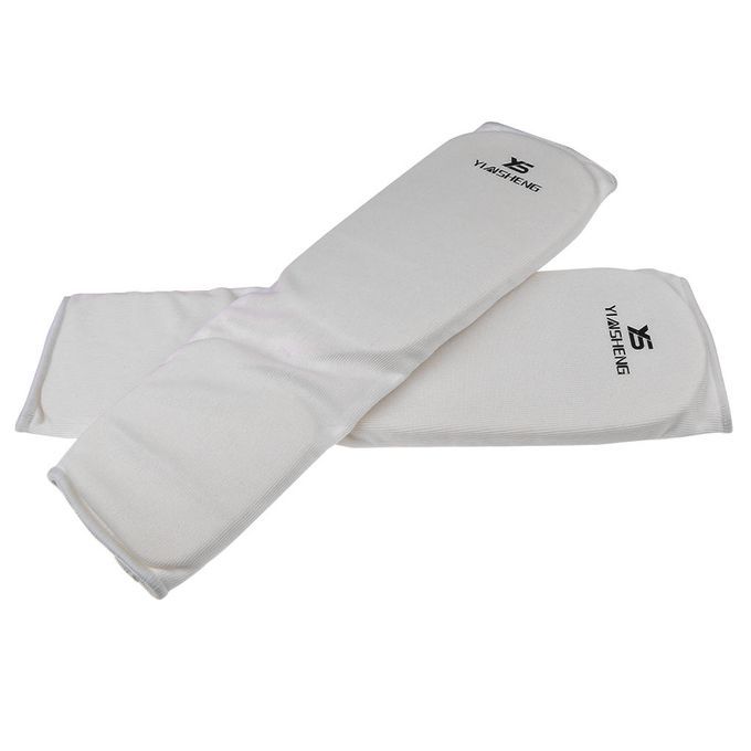 Instep Shin Guard Sanda Taekwondo MMA Boxing Sports Safety M White