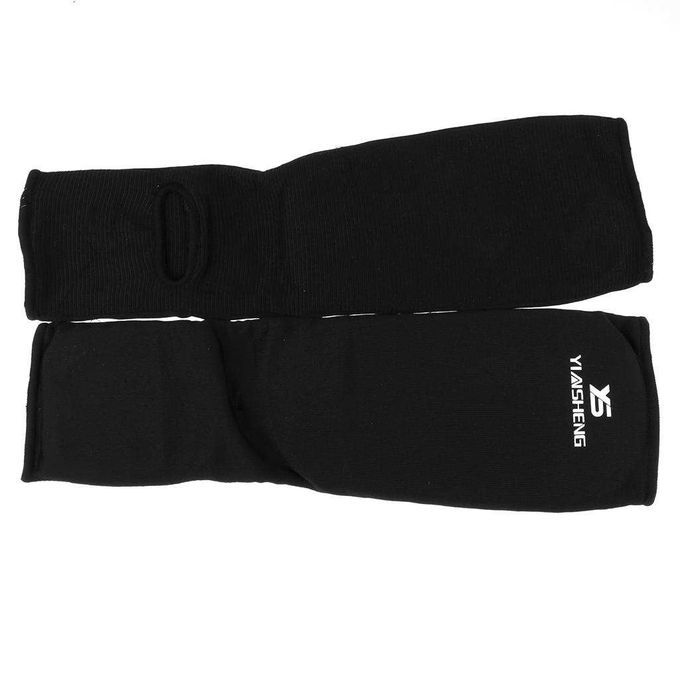 Instep Shin Guard Protector Taekwondo Foot Gear Leg Shank M Black