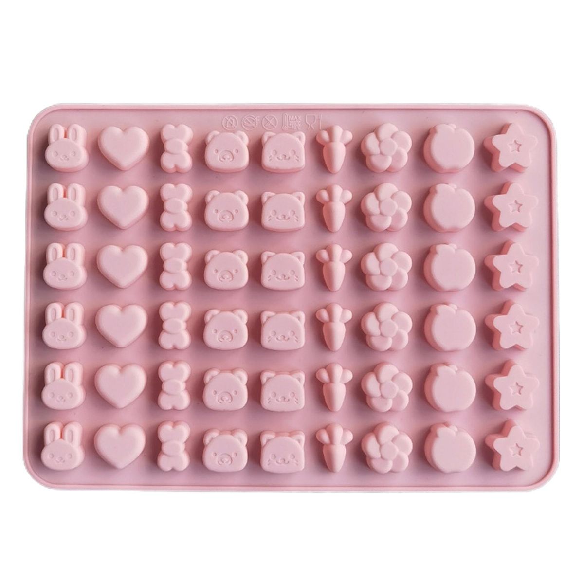 Chocolate Mold Fondant Silicone Mold Soap Candle Mould Pink