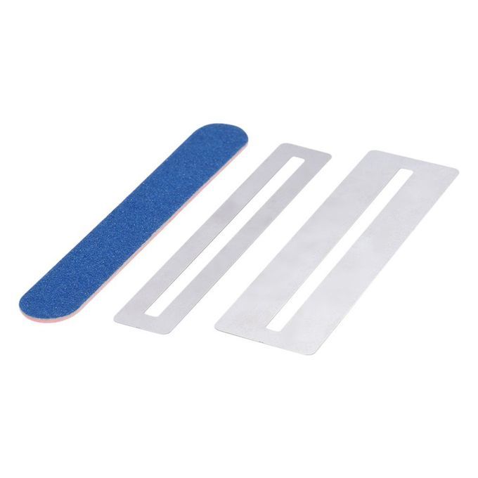 Guitar Fret Repairing Tool Set Fretboard Guard Prote TIve Shim & Fretwire File-Silver