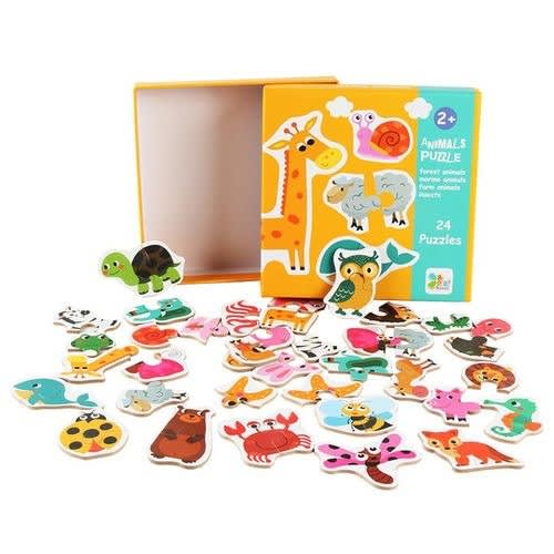 Kids Learning Educational Matching Puzzle - Animals