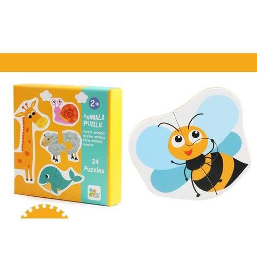 Kids Learning Educational Matching Puzzle - Animals