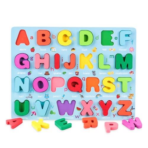 Montessori Learning Wooden Alphabets Board - Upper Case
