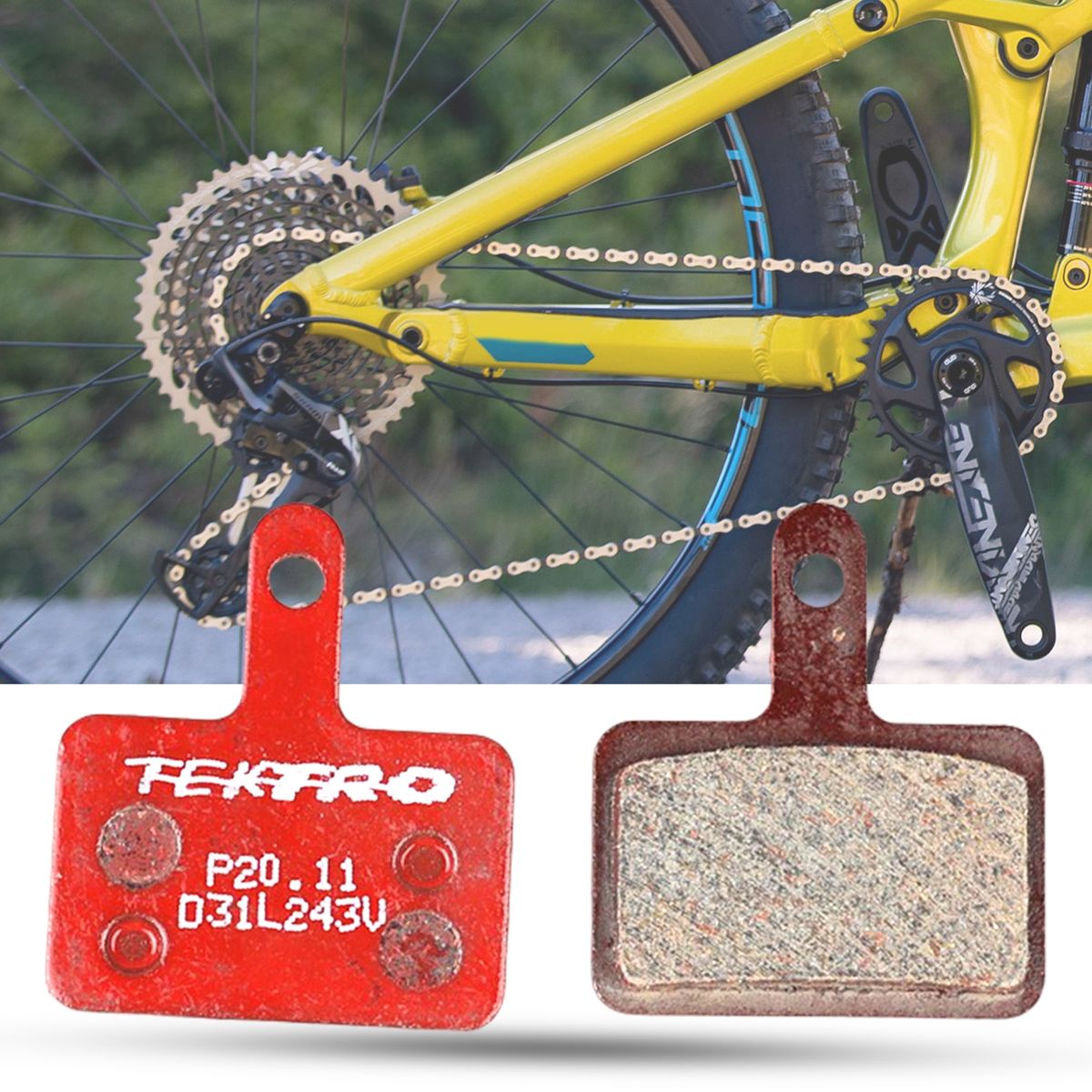 1 Set Disc Brake Pad Tear Resistant Disc Brake Pad Sets