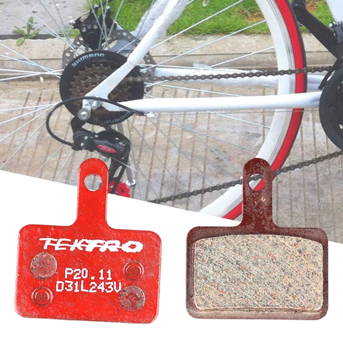 1 Set Disc Brake Pad Tear Resistant Disc Brake Pad Sets