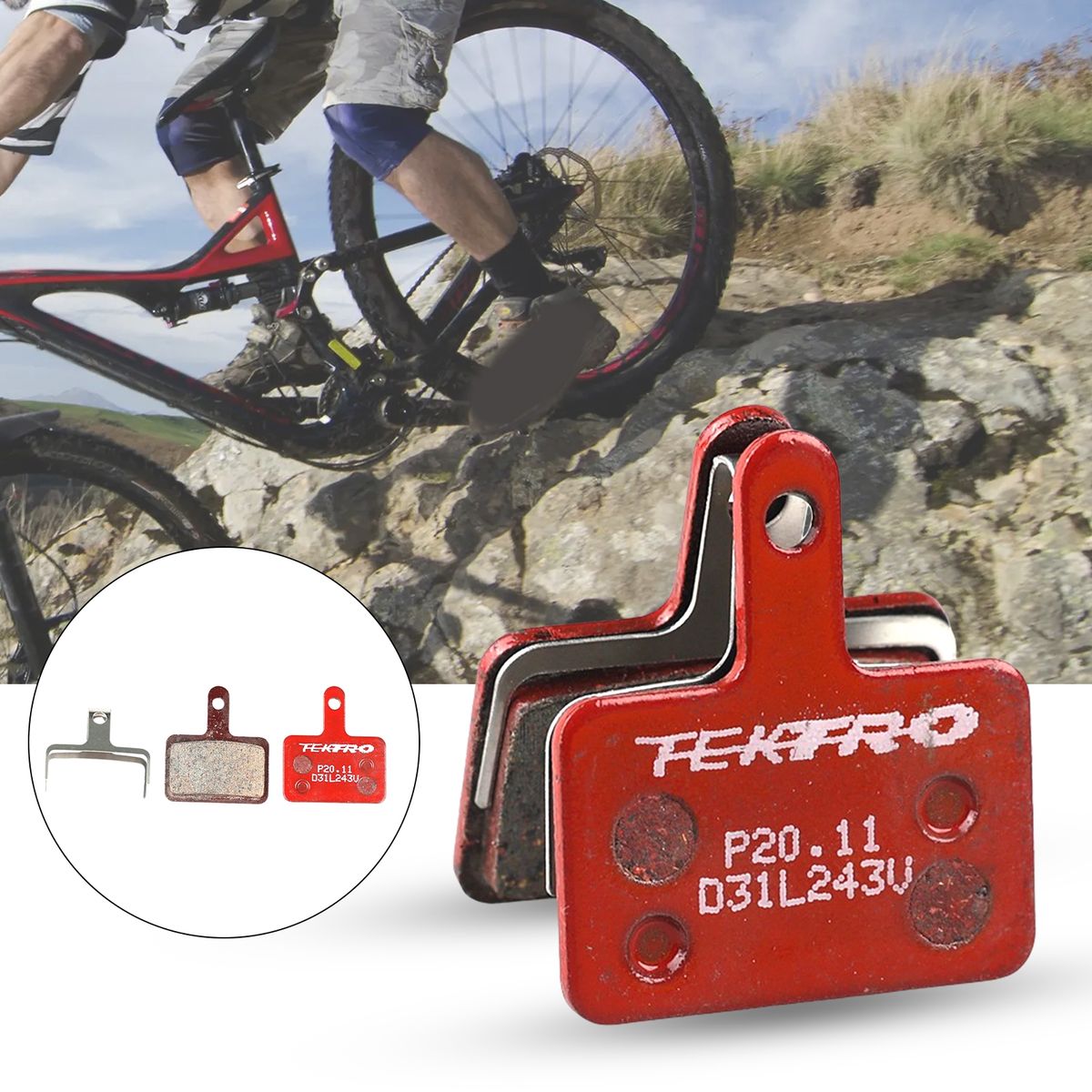 1 Set Disc Brake Pad Tear Resistant Disc Brake Pad Sets