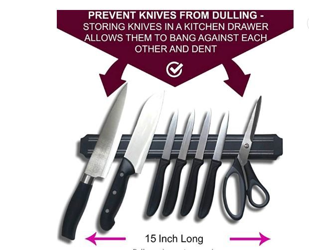 Magnetic Knife Holder 2 Pack Set Kitchen Tool Holder