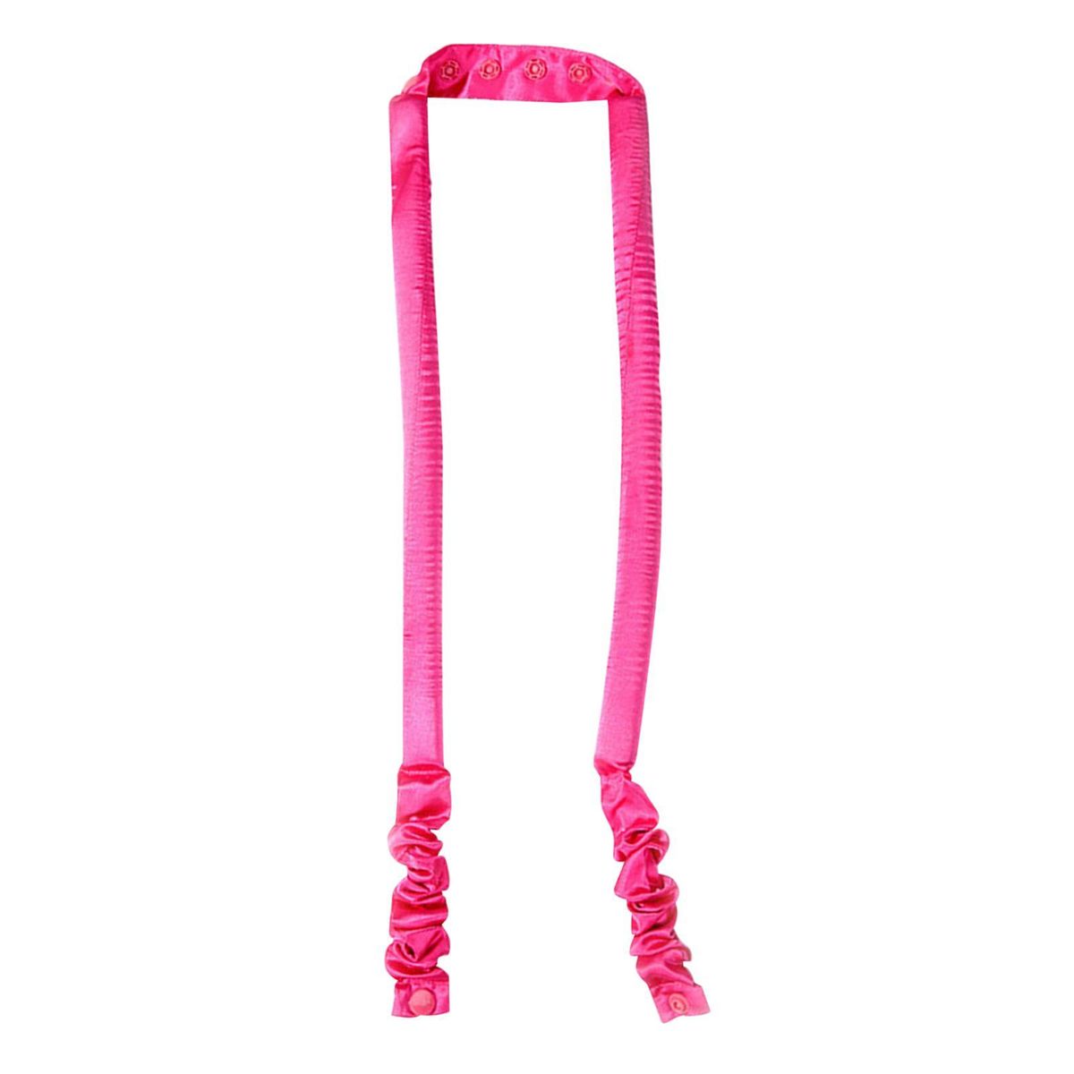 Heatless Curling Rod Curls Silk Ribbon  Sleeping Rose Red