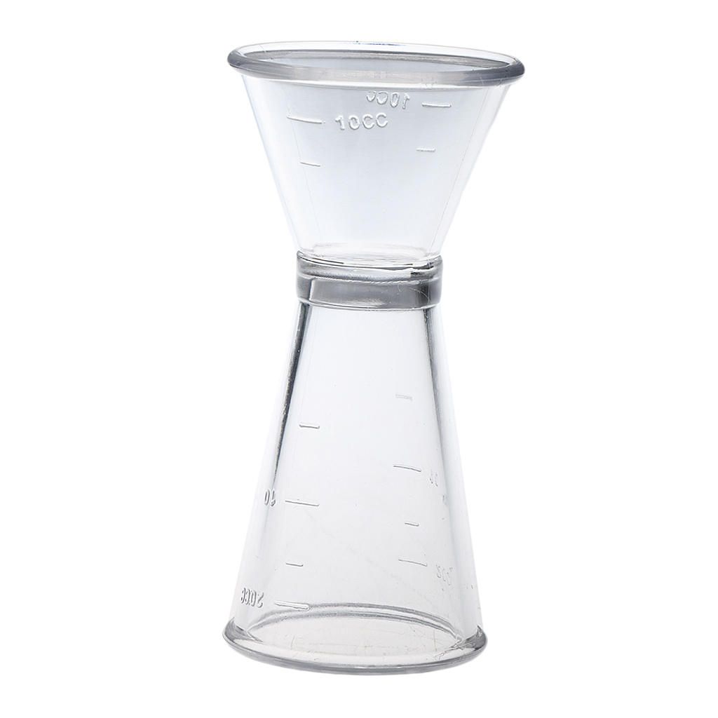 2pcs PC Double Single Shot Measure Cup Cocktail Drink Jigger