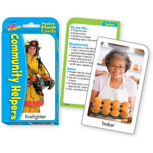 Community Helpers Flashcards Educational - Learn Careers & Professions