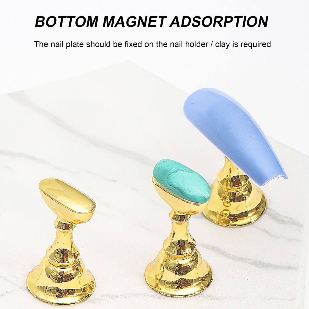 Acrylic Nail Art Practice Stands Magnetic Nail Tips Holders