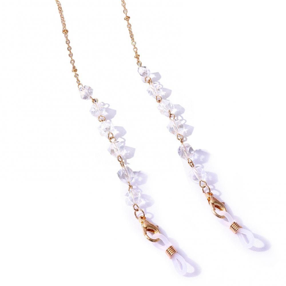 Exquisite Fashion Glasses Strap Sunglasses Chain Cords 10g Non-slip 70cmx7mm Berg Crystal Glasses Chain Motorcycle Accessories