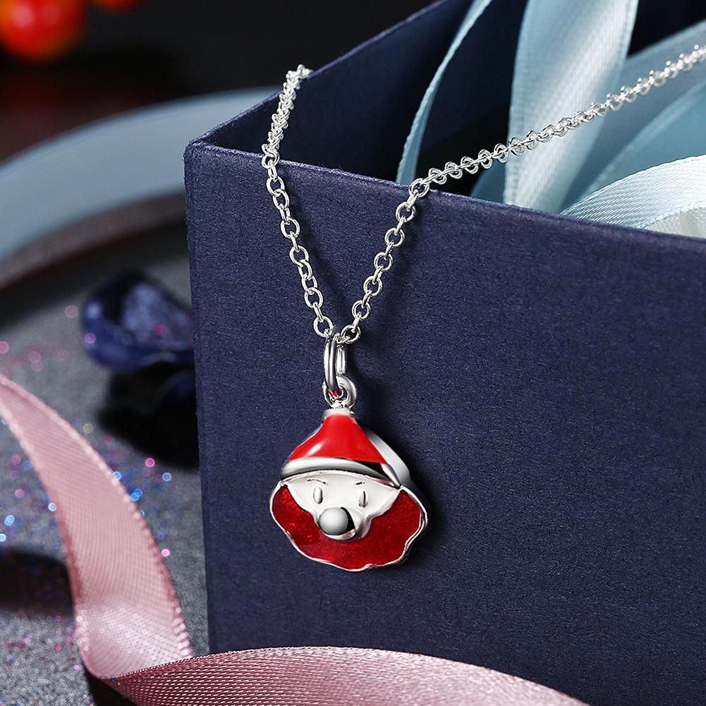 Christmas Theme Series Red Santa Claus Women's Exquisite Necklace