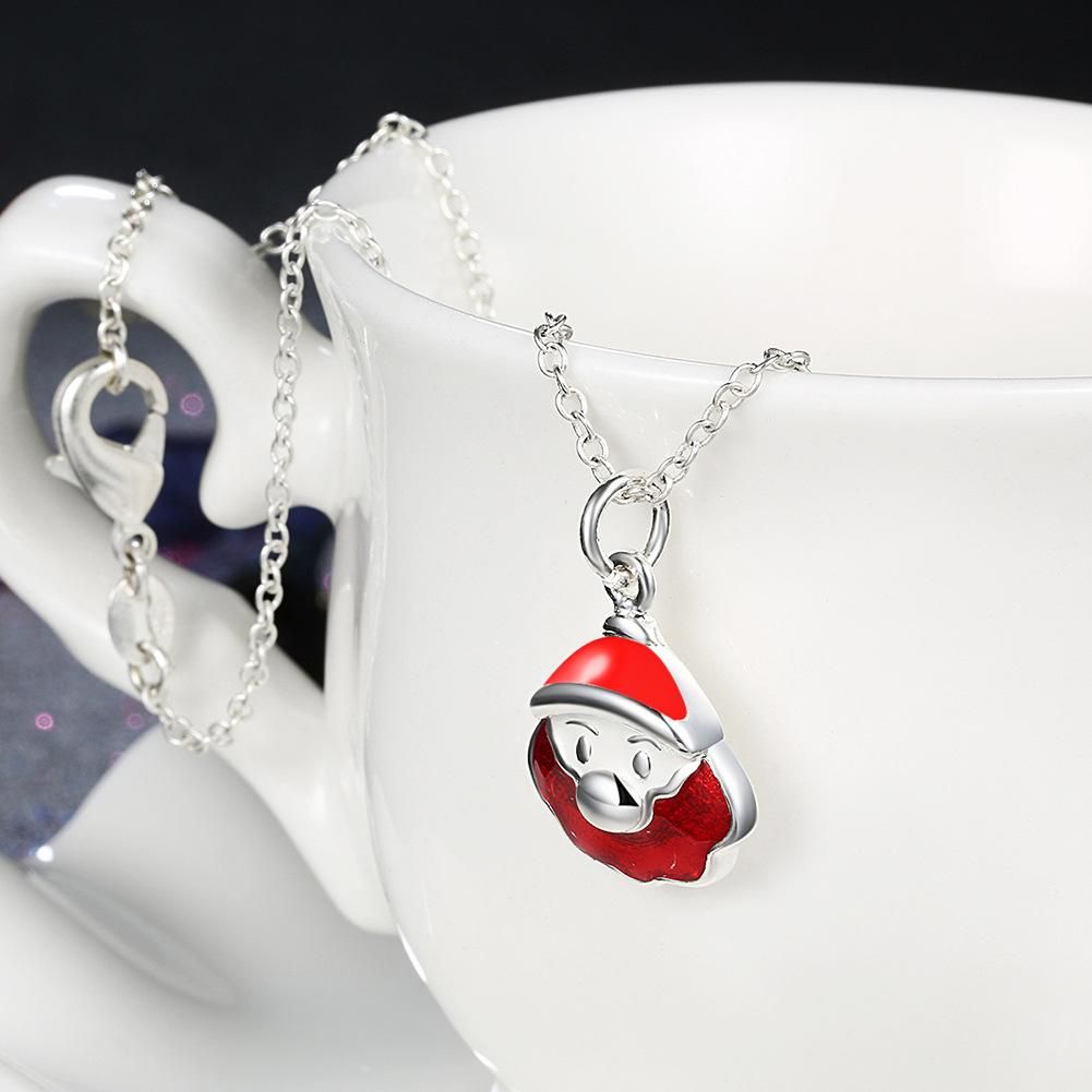 Christmas Theme Series Red Santa Claus Women's Exquisite Necklace