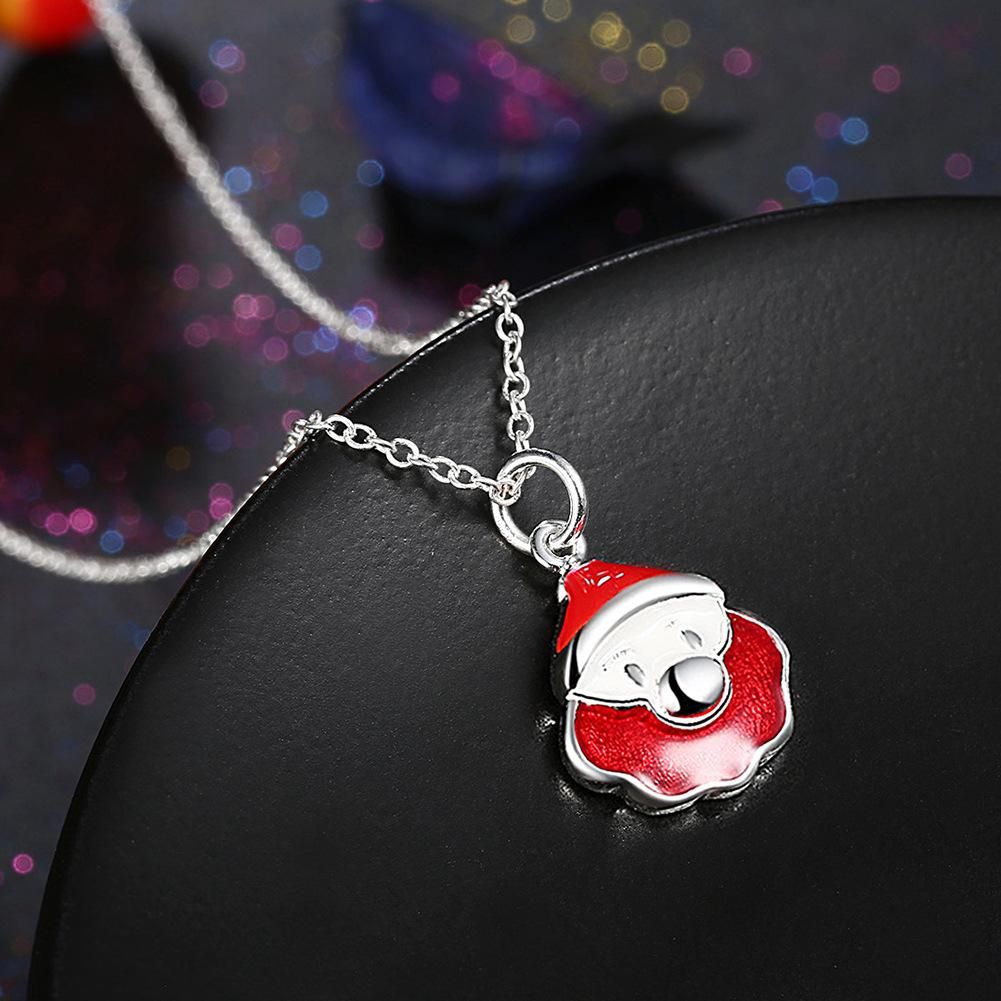 Christmas Theme Series Red Santa Claus Women's Exquisite Necklace
