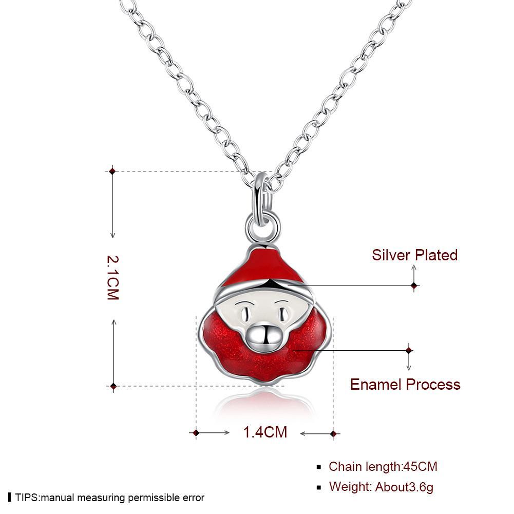 Christmas Theme Series Red Santa Claus Women's Exquisite Necklace