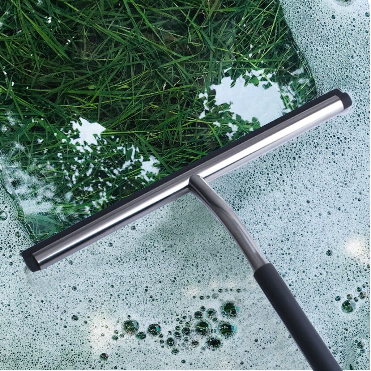 Glass Cleaning Wiper Bathroom Mirror Brush Window Windshield Scraper Wash Tool Brush Kit