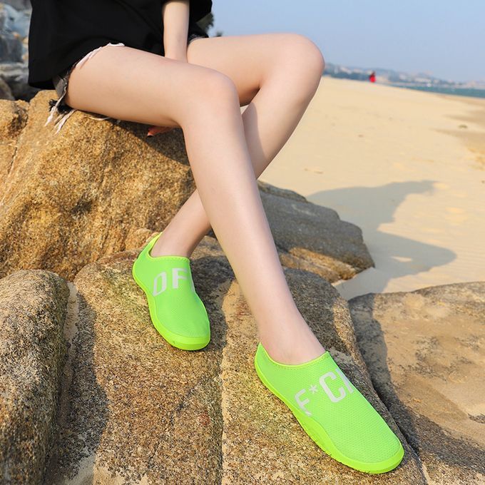Big Size Water Shoes Beach Diving Yoga Shoes-Green
