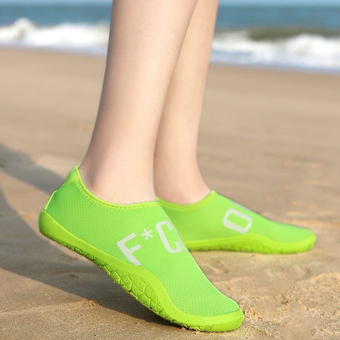 Big Size Water Shoes Beach Diving Yoga Shoes-Green