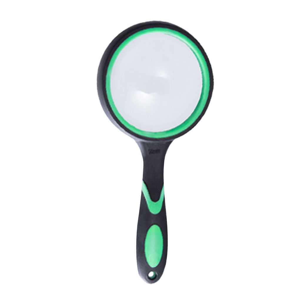 Rubber Handheld Magnifying Glass -10x High