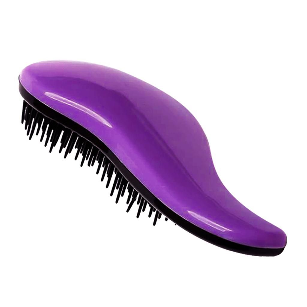 8 Color Hair Detangling Brush Glide Thru Detangler Comb For Purple