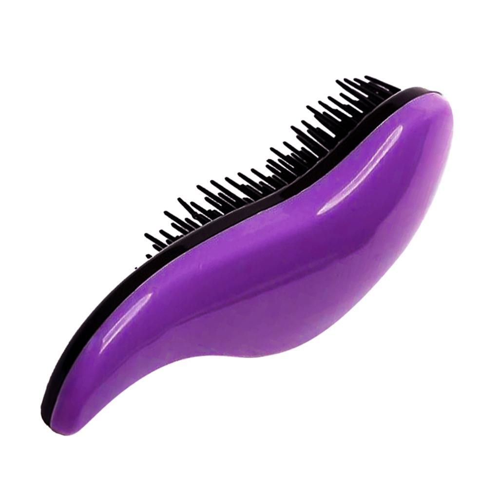 8 Color Hair Detangling Brush Glide Thru Detangler Comb For Purple