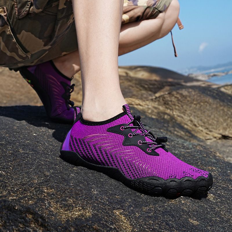 Men's Shoes Large Size Beach Swimming Wading Shoes Purple