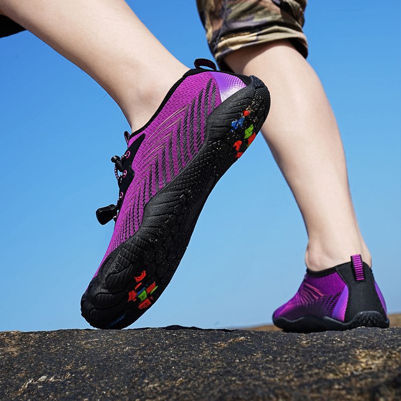 Men's Shoes Large Size Beach Swimming Wading Shoes Purple